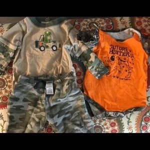 Baby Boy 6/9 Month Camo Set
